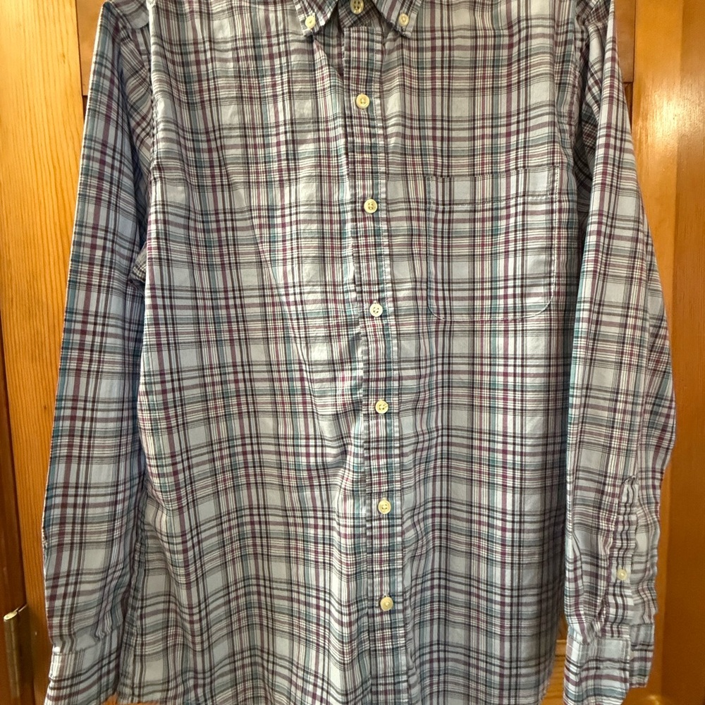 Saddlebred Multicolor Plaid Casual Shirt Men’s Medium